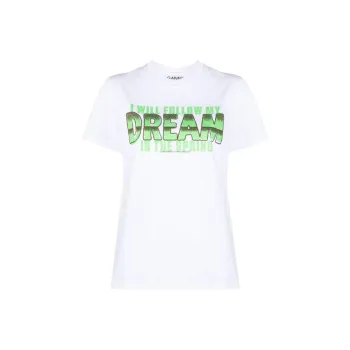 GANNI T Shirts Women's White
