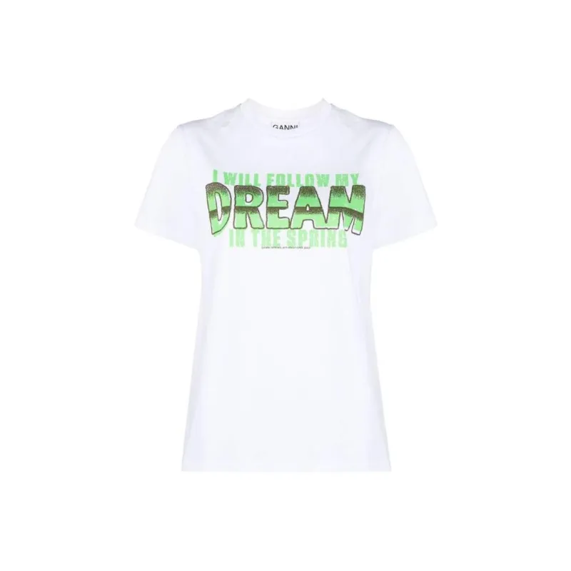 GANNI T Shirts Women's White-0
