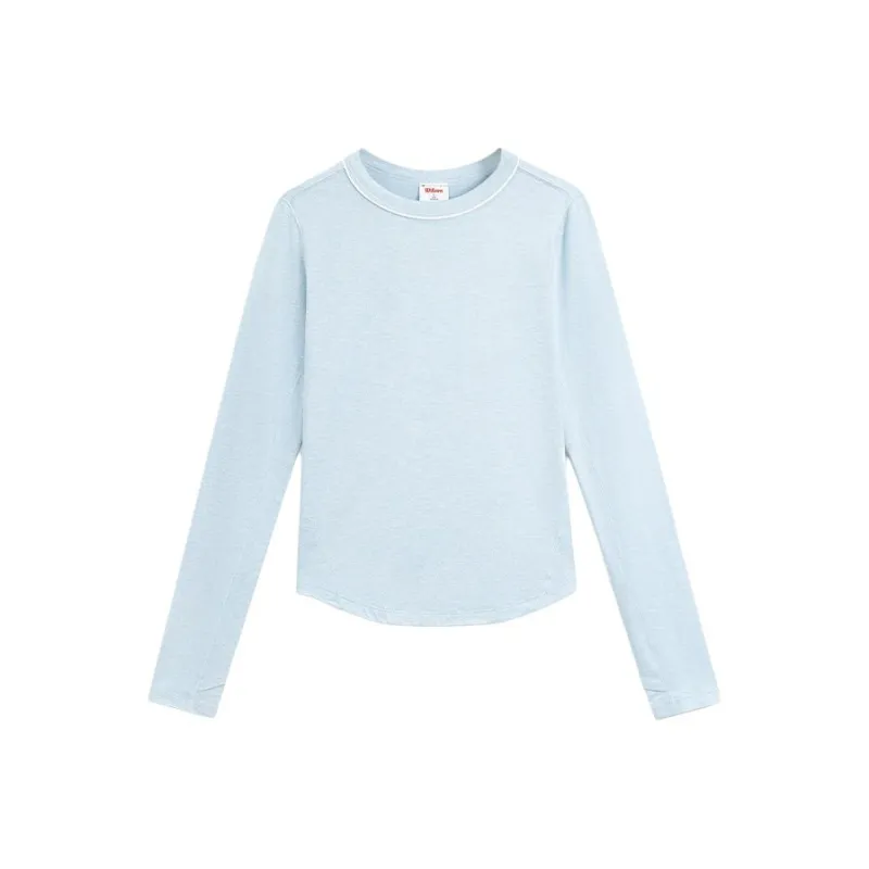 Wilson T Shirt Women's Gray Blue-0