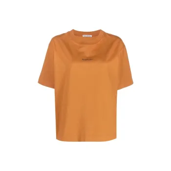 Acne Studios Logo T Shirt Burnt Orange
