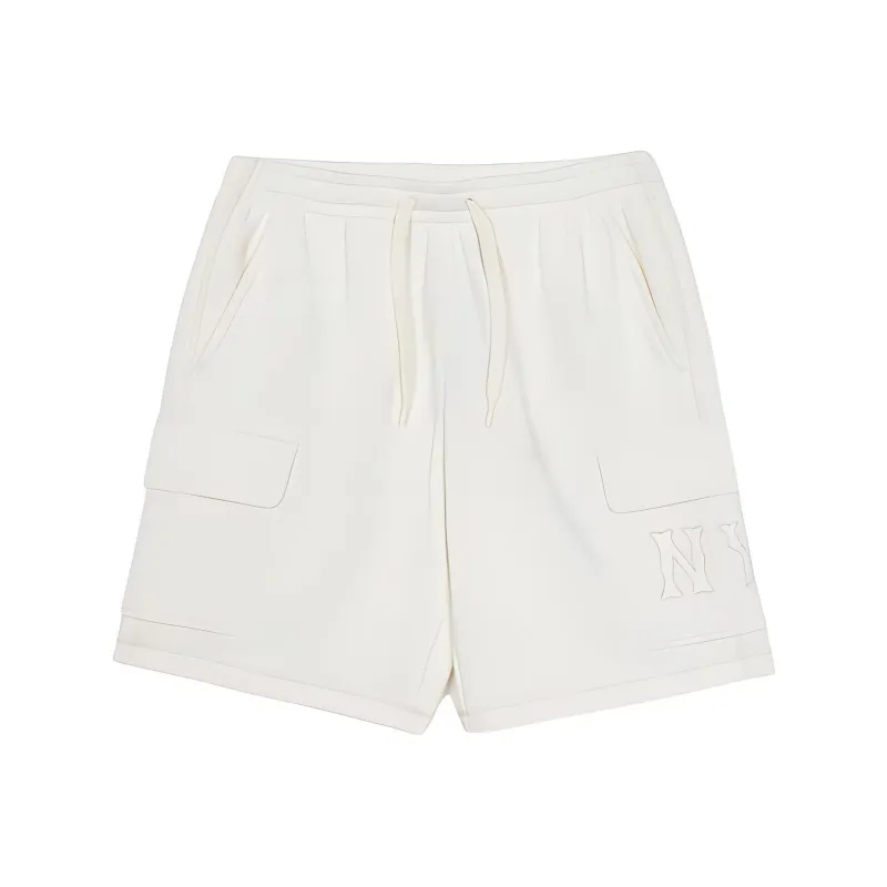 MLB Basic New York Yankees Casual Shorts Unisex Cream-0