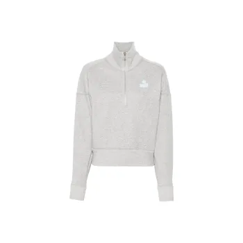 ISABEL MARANT ETOILE Ross Logo-Flocked Zip-Up Sweatshirt