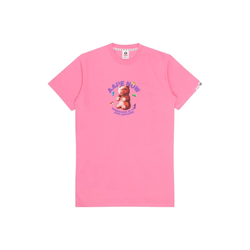 Aape Slogan print Jersey T shirt-2