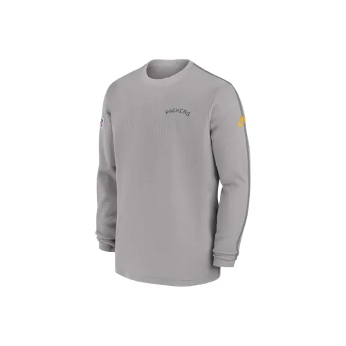Nike Green Bay Packers Logo Coach Men's Nike Nfl Long Sleeve Top