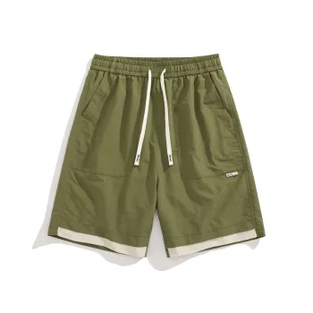 BIG TIME REGAL Casual Shorts Unisex Army Green