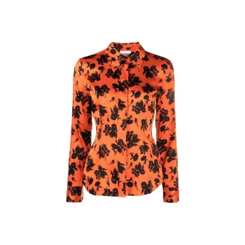 GANNI Shirts Women's Orange