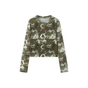 PEACEBIRD T Shirt Women's Turtle Green