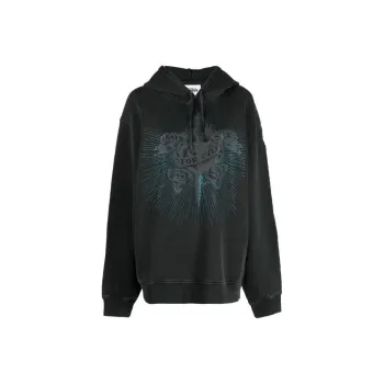 Jean Paul Gaultier Crystal-embellished Cotton Hoodie