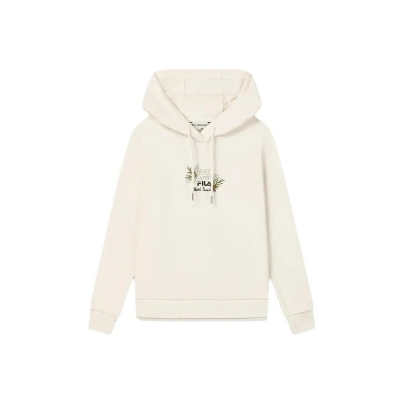 FILA x LUSUO Sweatshirt Women's Oatmeal Beige-0