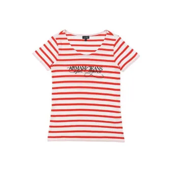 ARMANI JEANS T-Shirts Women's Pink