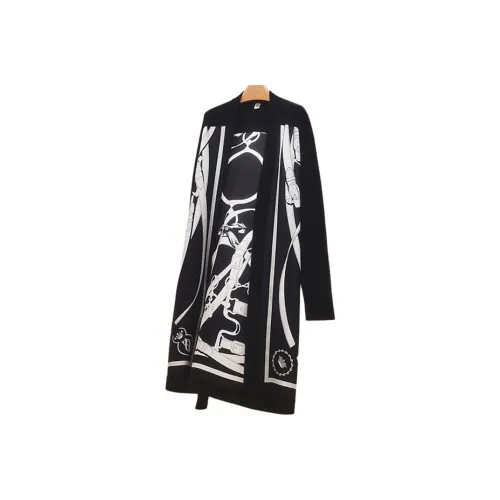 HERMES FW22 Cardigan Coats Women's Black