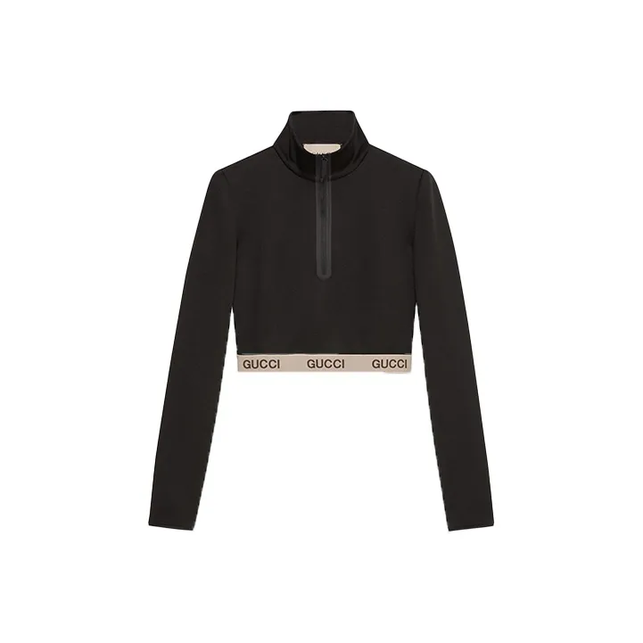 GUCCI X The North Face Cropped Top Black-0