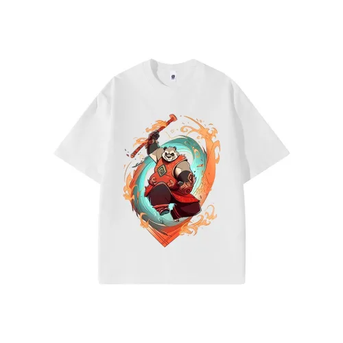 PANDA BASE Short Sleeved T Shirts Women's Solid Color
