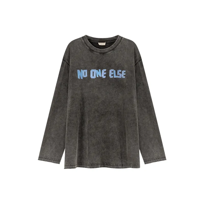 NO ONE ELSE T Shirts Unisex Black Gray-0