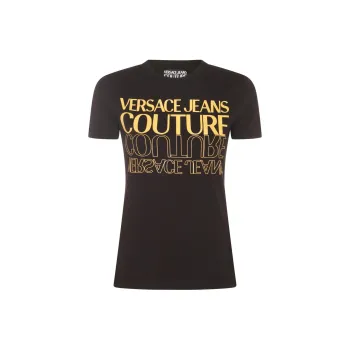 VERSACE JEANS COUTURE Upside Down logo Cotton T shirt