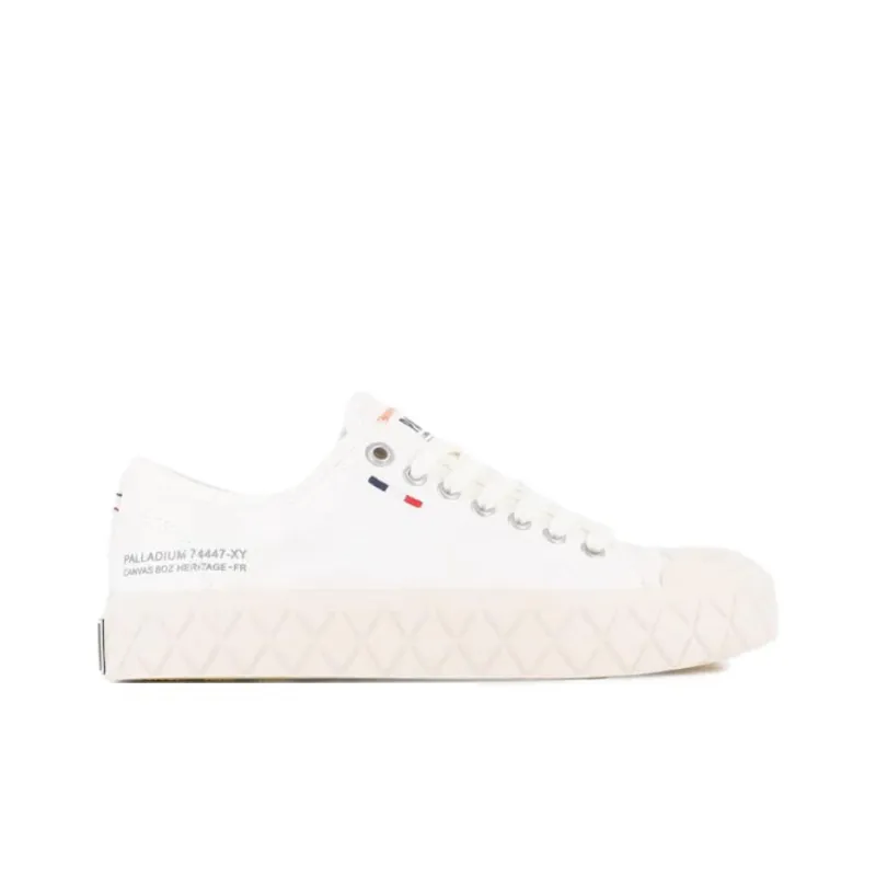 Palladium Palla Ace Anti Slip Wear Resistant Low Top Skateboard Shoes Unisex White-1
