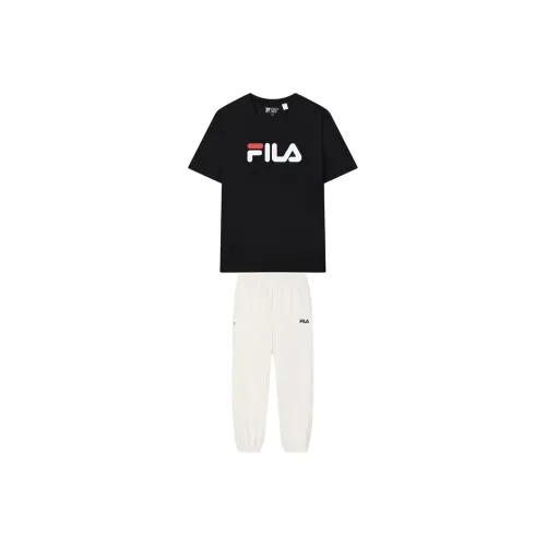 FILA Casual Sportswear Unisex Agate Black+Steam White