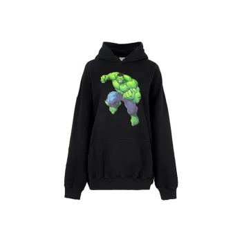 Balenciaga Boxy Hoodie 'Black'