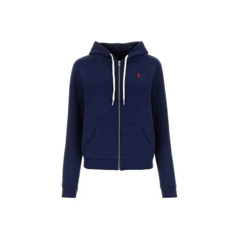 Polo Ralph Lauren Logo Embroidered Zipped Hoodie-0