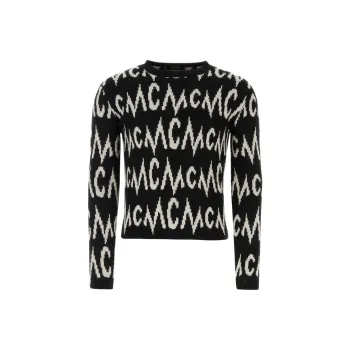 MCM Logo Intarsia Crewneck Jumper