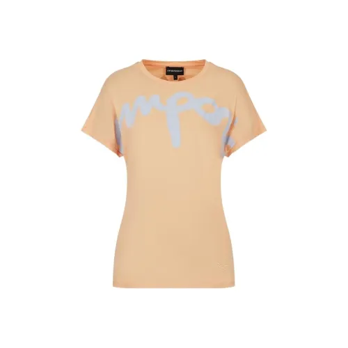 EMPORIO ARMANI T Shirts Women's Muskmelon Yellow