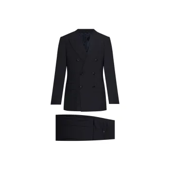 GIORGIO ARMANI Double breasted Wool Suit