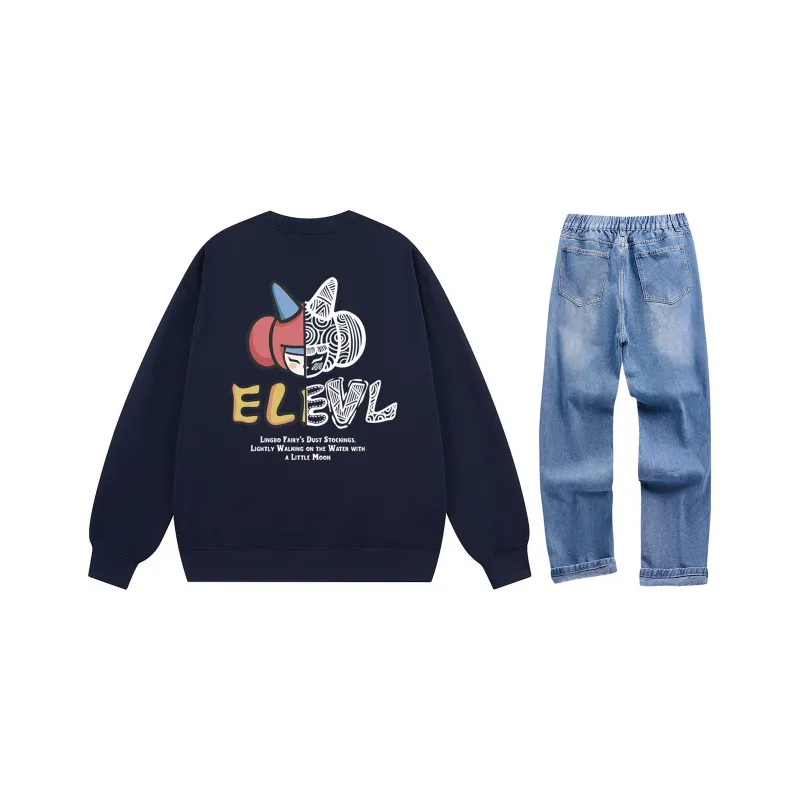 LEVEL Sweatshirt Sets Unisex-20