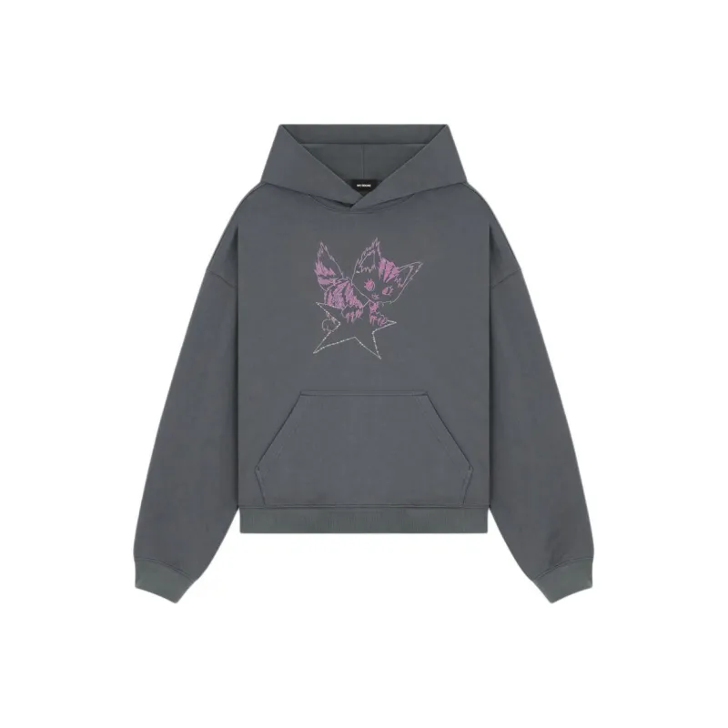WE11DONE Monster print Cotton Hoodie-0