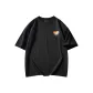 Black-Short-Sleeved-Dazzling Color Heart (Small Logo)