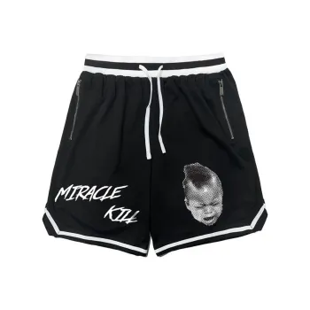MIRACLE KILL Casual Shorts Unisex Black