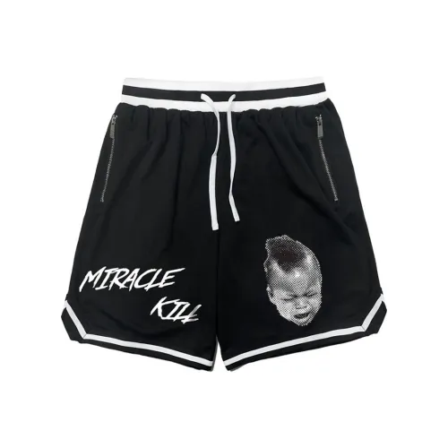 MIRACLE KILL x SPARK INFINITE SS24 Casual Shorts Unisex Black Black