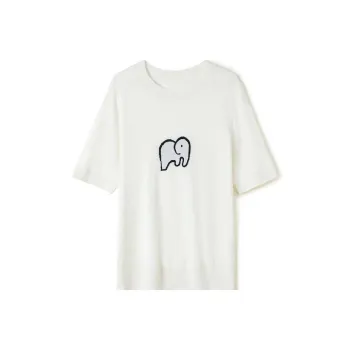 SNOWFORTE Set in Sleeve T Shirt Women's White