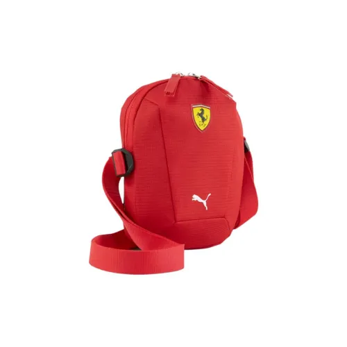 PUMA Ferrari, Collaboration FERRARI RACE Polyester Shoulder Bag, Crossbody Bag Unisex Red