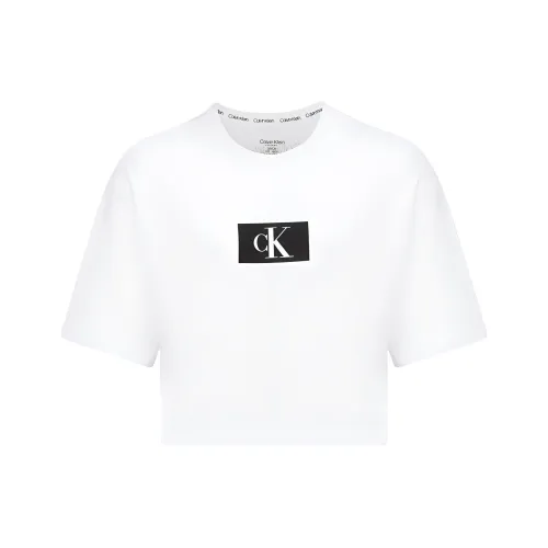 CALVIN KLEIN CK96 Series Drop Shoulder Sleeve T Shirt Women's White