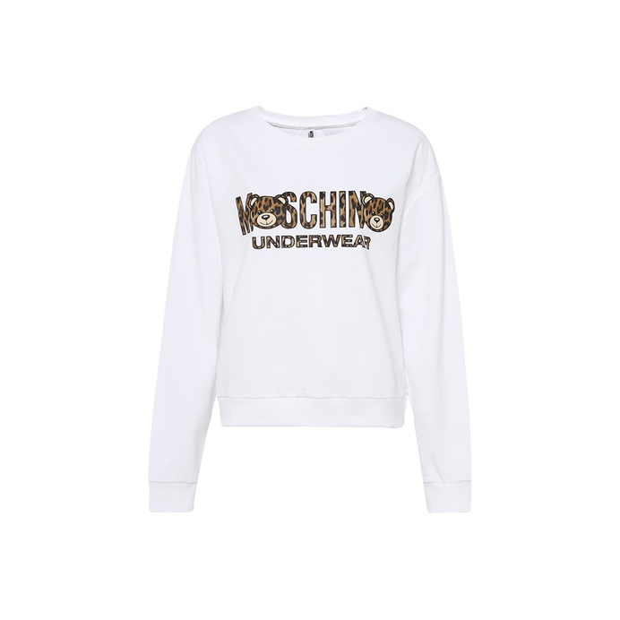 スウェット・トレーナー MOSCHINO Logo print sweatshirt White A17040228 MOSCHINO Sweatshirts Women's White - POIZON