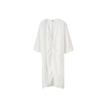 TOTEME Embroidered Longline Blouse