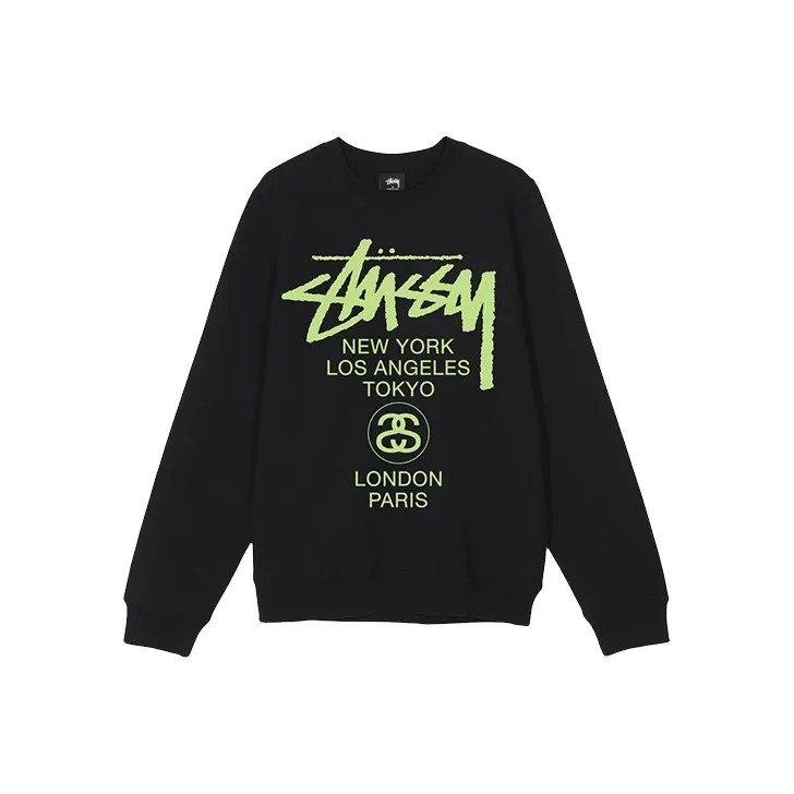 Stussy World Tour Crew 'Black/Purple'-0