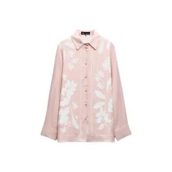 ZARA Shirts Women's Pink/White