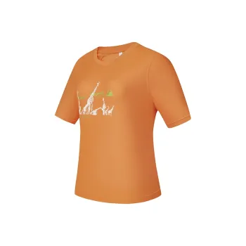 FILA x BBC EARTH T-Shirt Women's Sunset Orange