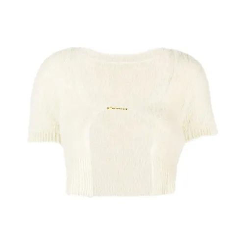 Jacquemus La Maille Neve Fluffy Charm Logo Cardigan 'Off White'