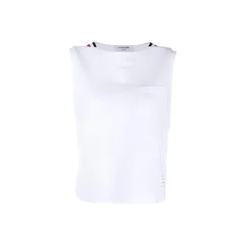 THOM BROWNE Stripe Detailed Tank Top