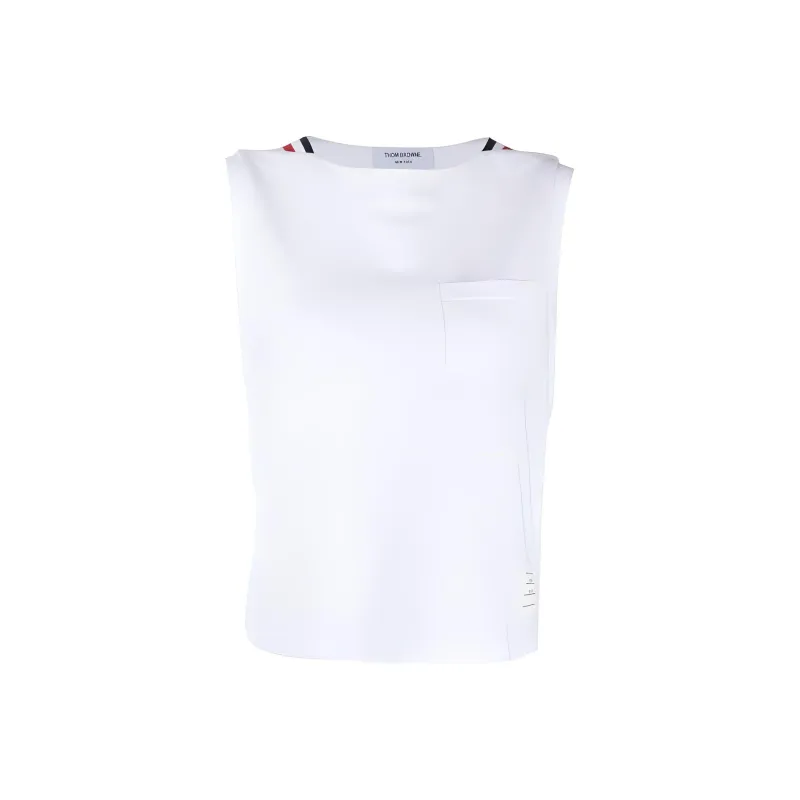 THOM BROWNE Stripe Detailed Tank Top-0