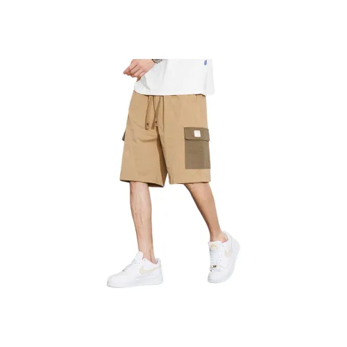 Tonlion Casual grey striped Men Khaki