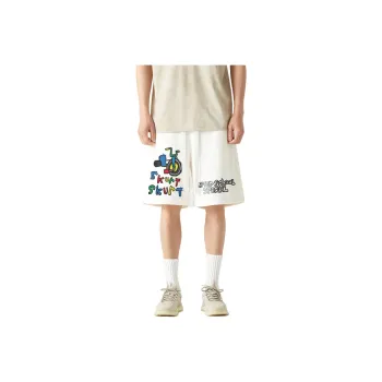 AFTER SCHOOL SPECIAL Casual Shorts Unisex White