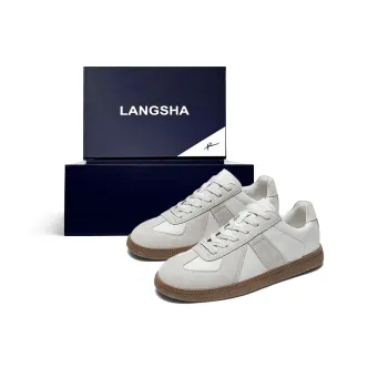 Lanza LANGSHA Cloud Collection Classic German Army Trainers Low Top Skateboard Shoes Unisex