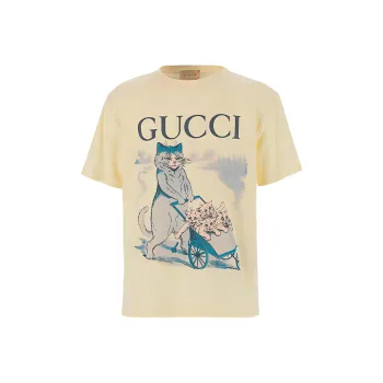 GUCCI T-Shirts Unisex Beige