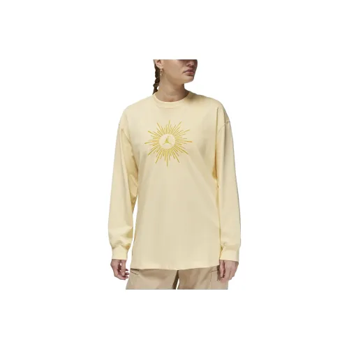 Jordan Flight Drop Shoulder Sleeve T-Shirt Women's Yellow