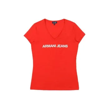 ARMANI JEANS T Shirts Women's Red