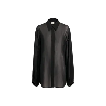 KHAITE PF24 THE BAM TOP Shirt Women's BLACK/Black