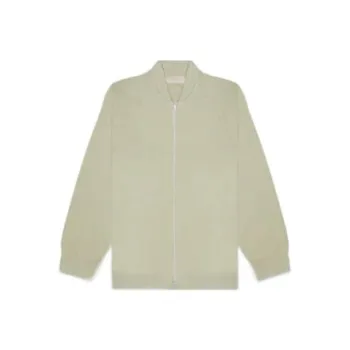 Fear Of God Essentials SS22 Women's Zip Knit Cardigan Sea Foam Knitwear Women's Gray Green